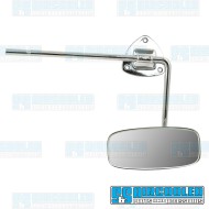 Rear-view Mirror, w/Sun Visor Mount, Chrome
