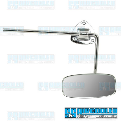 Rear-view Mirror, w/Sun Visor Mount, Chrome Rear-view Mirror, w/Sun Visor Mount, Chrome