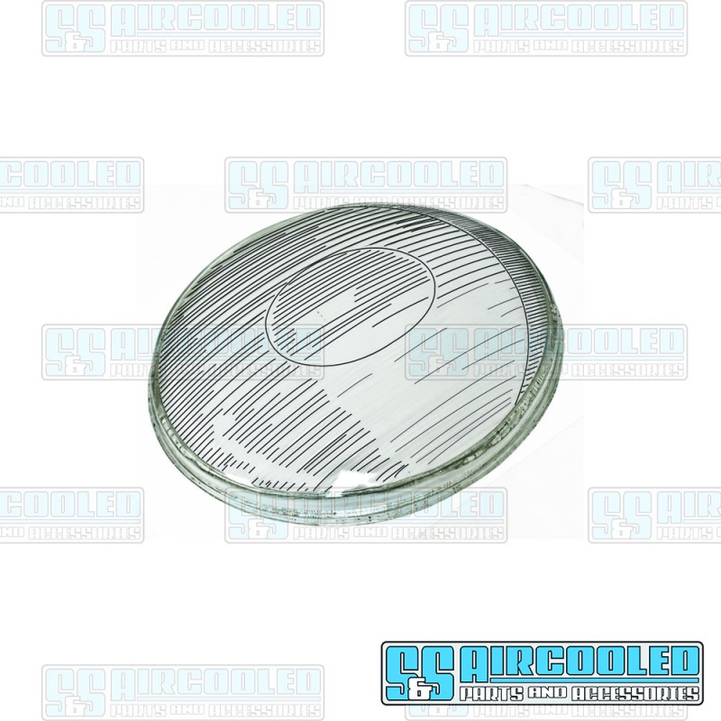 VW Headlight Assembly Lens, Glass, Fluted Style, 111941115HF VW Headlight Assembly Lens, Glass, Fluted Style, 111941115HF