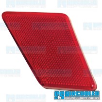 Tail Light Reflector, Red, Left Tail Light Reflector, Red, Left