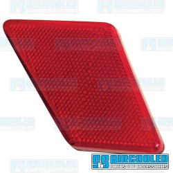 Tail Light Reflector, Red, Left Tail Light Reflector, Red, Left