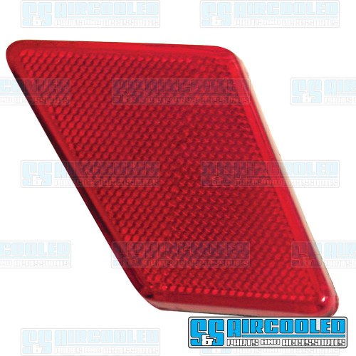 Tail Light Reflector, Red, Left Tail Light Reflector, Red, Left
