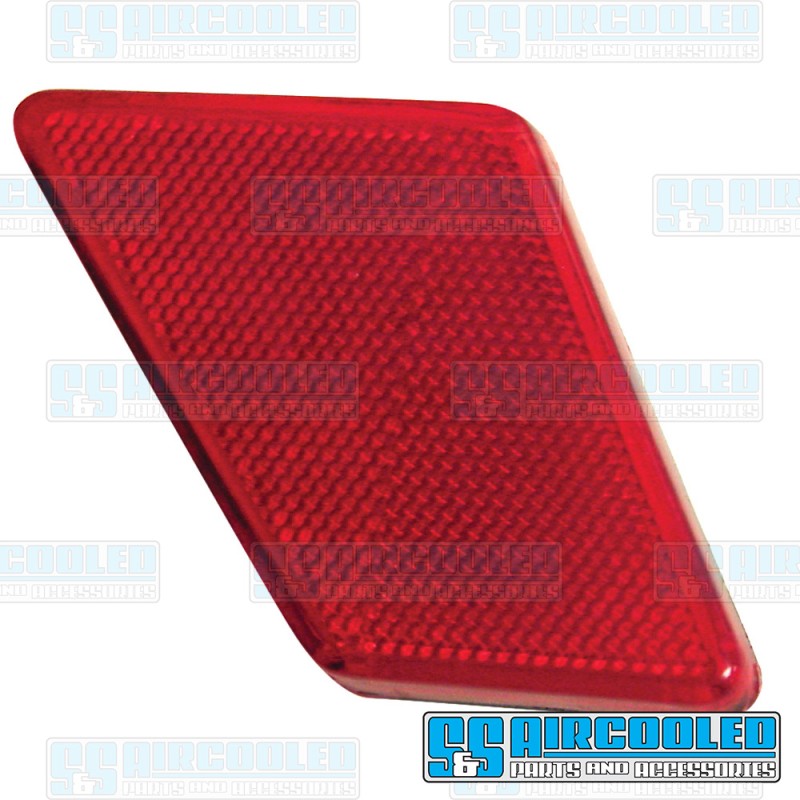 VW Tail Light Reflector, Red, Left, 113945109 VW Tail Light Reflector, Red, Left, 113945109