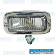 Backup Light Assembly, Includes Bracket, Left, Chrome Backup Light Assembly, Includes Bracket, Left, Chrome