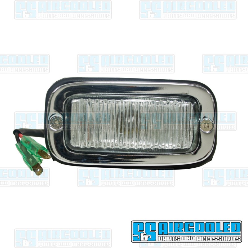 VW Backup Light Assembly, Left or Right, Chrome, 211941073 VW Backup Light Assembly, Left or Right, Chrome, 211941073