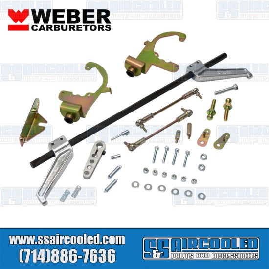 Weber VW Carburetor Linkage Kit, Hex Bar, 48-51 IDA/EPC, 99007.948