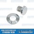 Crankshaft Pulley Bolt & Washer, Stock Length, Chrome