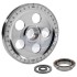 Crankshaft Pulley, 6-3/4in, Sand Seal, Aluminum, 5-Hole, Polished w/Black Numbers
