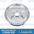 Crankshaft Pulley, 6-3/4in, Aluminum, Solid, Polished w/Black Numbers