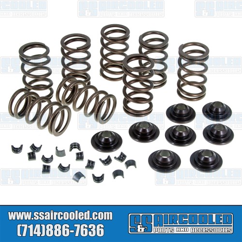 Valve Spring Kit, Single Springs, Chromoly Retainers, Hardened Valve Locks Valve Spring Kit, Single Springs, Chromoly Retainers, Hardened Valve Locks