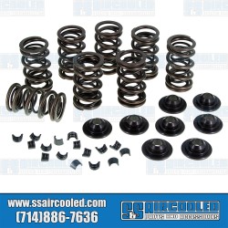 Valve Spring Kit, Dual Springs, Chromoly Retainers, Hardened Valve Locks Valve Spring Kit, Dual Springs, Chromoly Retainers, Hardened Valve Locks