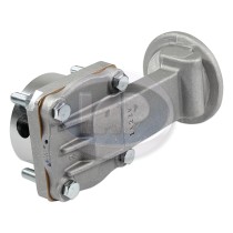 Oil Pump, 32mm Gears, 8mm Studs, Flat Camshaft, Full Flow Style with Filter Adapter, Aluminum