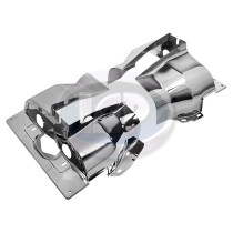 Cylinder Head Tin, Single Port, Left and Right, Chrome Cylinder Head Tin, Single Port, Left and Right, Chrome