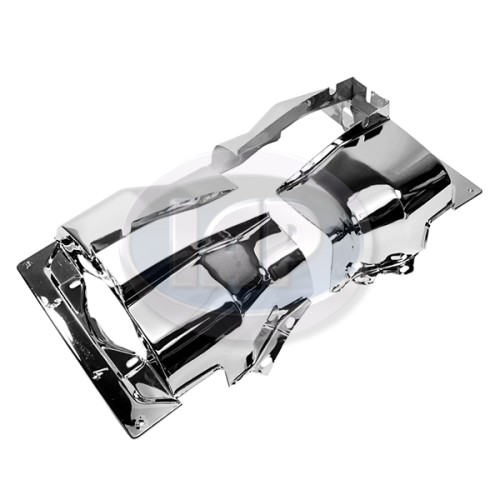 Cylinder Head Tin, Dual Port, Left and Right, Chrome Cylinder Head Tin, Dual Port, Left and Right, Chrome