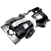 Cylinder Head Tin, Single Port, Left and Right, Black Cylinder Head Tin, Single Port, Left and Right, Black