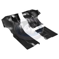 Heater Channel Tin, Heater Box to Case, Left and Right, Black Heater Channel Tin, Heater Box to Case, Left and Right, Black
