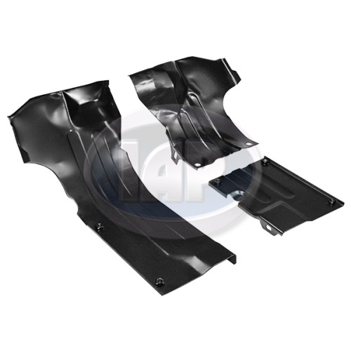 Heater Channel Tin, Heater Box to Case, Left and Right, Black Heater Channel Tin, Heater Box to Case, Left and Right, Black