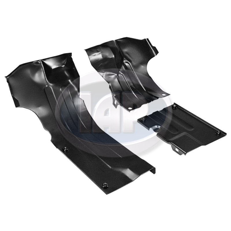 VW Heater Channel Tin, Heater Box to Case, Left and Right, Black, AC119355B VW Heater Channel Tin, Heater Box to Case, Left and Right, Black, AC119355B