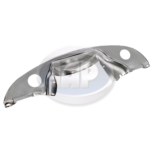 Rear Tin, Pulley, w/Heat, w/o Pre-Heat, Chrome