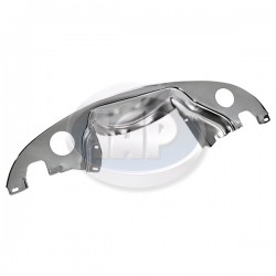 Rear Tin, Pulley, w/Heat, w/Pre-Heat, Chrome Rear Tin, Pulley, w/Heat, w/Pre-Heat, Chrome