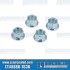 Intake Nuts, M8-1.25, Flanged, Zinc Plated
