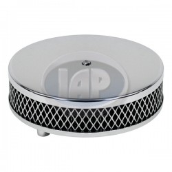 Air Filter Assembly, Stock/ICT/EPC, Round, Low Profile, Foam, Chrome Air Filter Assembly, Stock/ICT/EPC, Round, Low Profile, Foam, Chrome