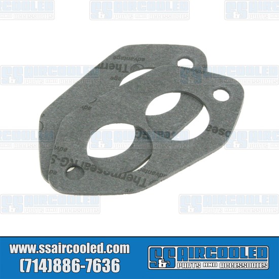 VW Intake Manifold Gaskets, Manifold to Head, Dual Port, Fiber/Paper, AC129900, VW Bug, VW Super Beetle, VW Karmann Ghia, VW Bus, VW Type 3, VW Thing