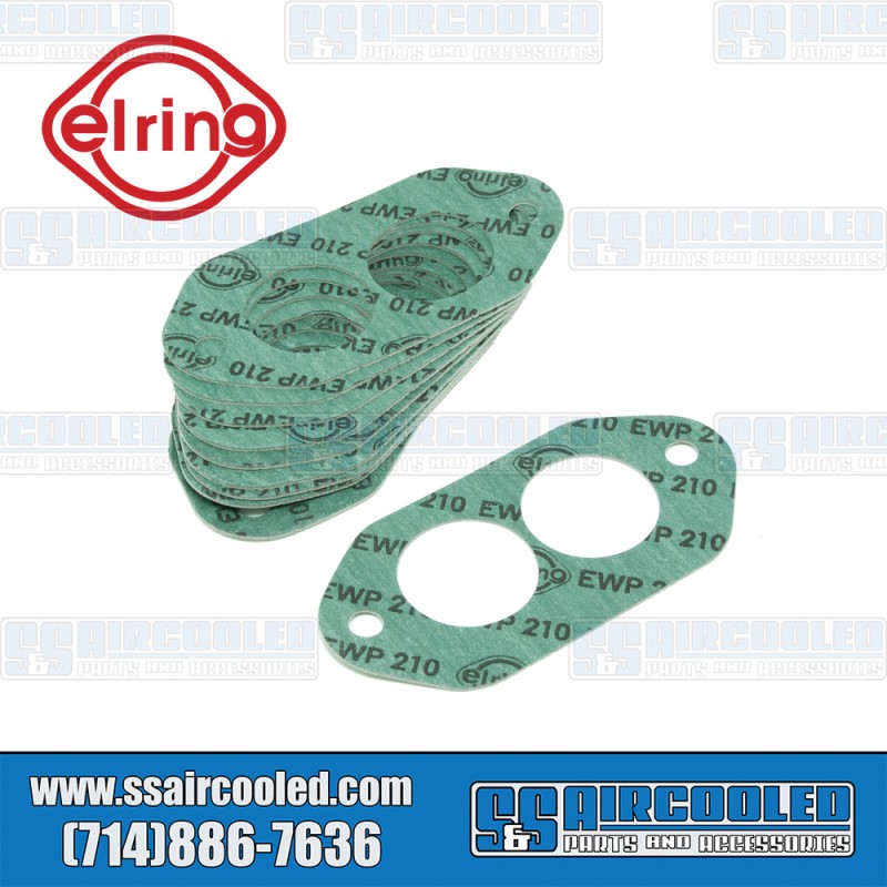 Elring VW Intake Manifold Gasket, Manifold to Head, Dual Port, Fiber, AC129910B