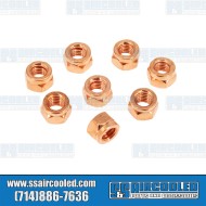 Exhaust Nuts, M8-1.25, 12mm Hex, Locking Style Exhaust Nuts, M8-1.25, 12mm Hex, Locking Style
