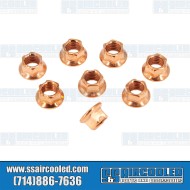 Exhaust Nut, M8-1.25, 10mm Hex, Locking Style, Flanged Exhaust Nut, M8-1.25, 10mm Hex, Locking Style, Flanged