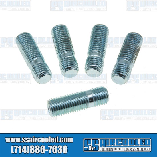 VW Wheel Studs, M12-1.5 to M12-1.5, 40mm, Screw-In Style, AC6011150-5, VW Bug, Super Beetle, Ghia, Type 3, Thing