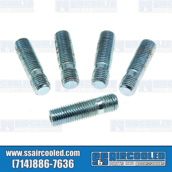  VW Wheel Studs, M12-1.5 to M12-1.5, 45mm, Screw-In Style, AC6011175-5, VW Bug, Super Beetle, Ghia, Type 3, Thing