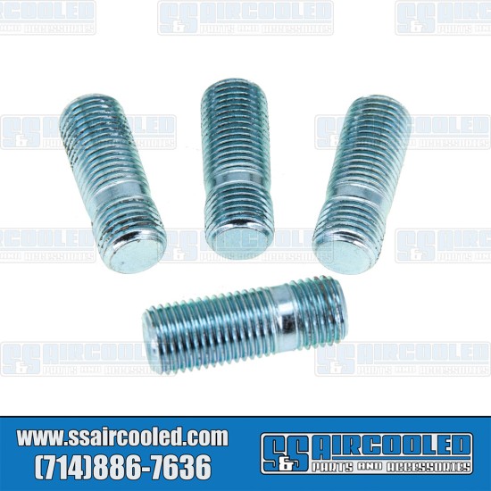 VW Wheel Studs, M14-1.5 to M14-1.5, 40mm, Screw-In Style, AC6012150-4, VW Bug, Super Beetle, Ghia, Bus, Type 3, Thing