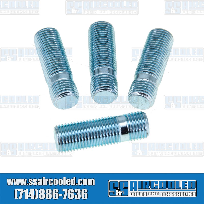 VW Wheel Studs, M14-1.5 to M14-1.5, 45mm, Screw-In Style, AC6012175-4, VW Bug, Super Beetle, Ghia, Bus, Type 3, Thing