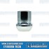Lug Nut, M14-1.5, Ball Seat, Porsche Style, Steel, Chrome