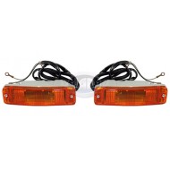 Turn Signal Assemblies, Amber, Left & Right, Cal Look Turn Signal Assemblies, Amber, Left & Right, Cal Look