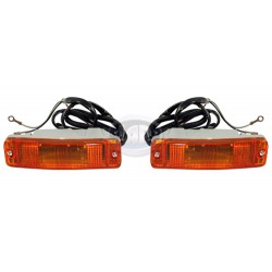 Turn Signal Assemblies, Amber, Left & Right, Cal Look Turn Signal Assemblies, Amber, Left & Right, Cal Look