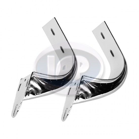  VW Deck Lid Hinge Bracket, Left & Right, Chrome, AC827801B