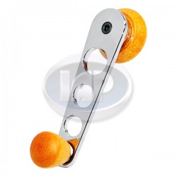 Window Winder, Left or Right, Chrome w/Wood Knob Window Winder, Left or Right, Chrome w/Wood Knob