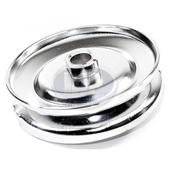 Pulley, 12 Volt, Alternator or Generator, Stock, Chrome Pulley, 12 Volt, Alternator or Generator, Stock, Chrome