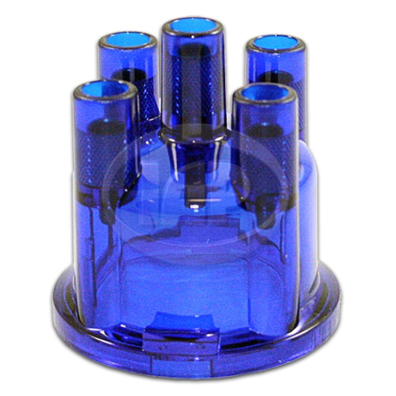 VW Distributor Cap, Blue, Replaces 03010/1 235 522 056, AC905505B VW Distributor Cap, Blue, Replaces 03010/1 235 522 056, AC905505B