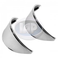 Headlight Eyebrows, Smooth, Chrome Headlight Eyebrows, Smooth, Chrome