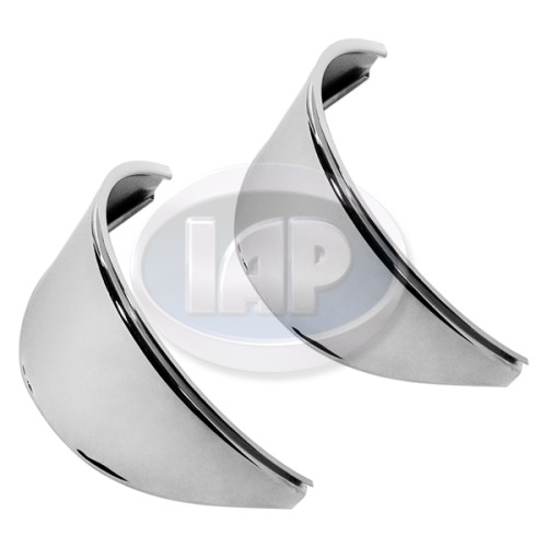Headlight Eyebrows, Smooth, Chrome Headlight Eyebrows, Smooth, Chrome