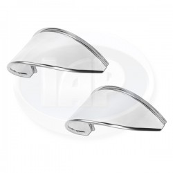 Headlight Eyebrows, Smooth, Stainless Steel