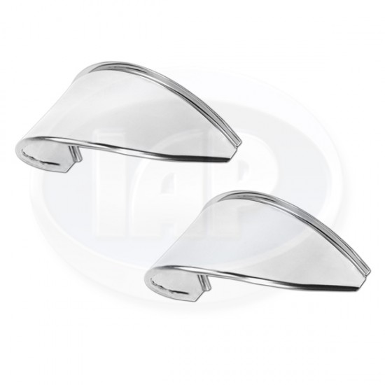  VW Headlight Eyebrows, Smooth, Stainless Steel, AC941302B