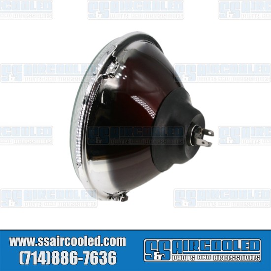 VW Headlight, H4 12-Volt 55/60W, Flat Lens, 7in. Diameter, AC945461EC VW Headlight, H4 12-Volt 55/60W, Flat Lens, 7in. Diameter, AC945461EC