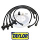 Taylor VW Spark Plug Wires, 10.4mm Spiro-Pro, Black, Silicone, AC998043B
