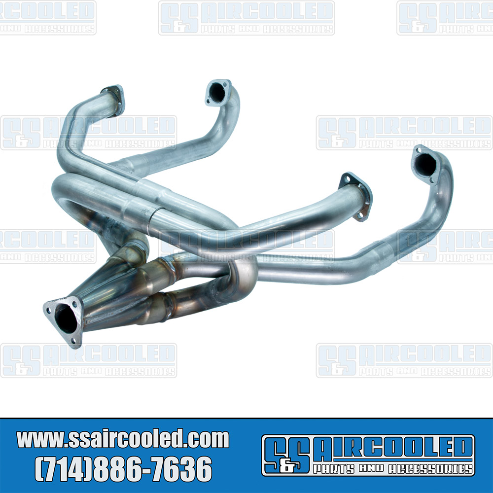 Al's Headers Exhaust Header, 15/8in, Merged, Raw Steel, VW Bug, Super