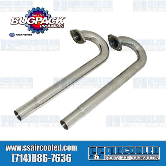 Bugpack VW J-Tubes, 1-1/2" Stainless Steel, B2-5100-S