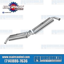 Dual Quiet Pack Muffler, Standard Header, Stainless Steel Dual Quiet Pack Muffler, Standard Header, Stainless Steel
